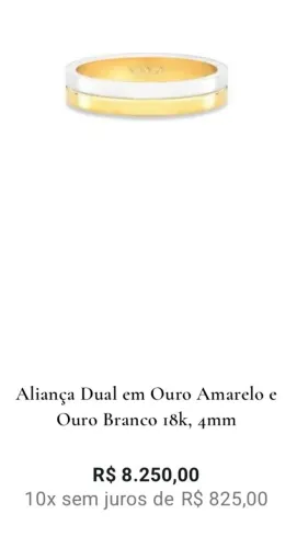 Par de alianças 18k Vivara
