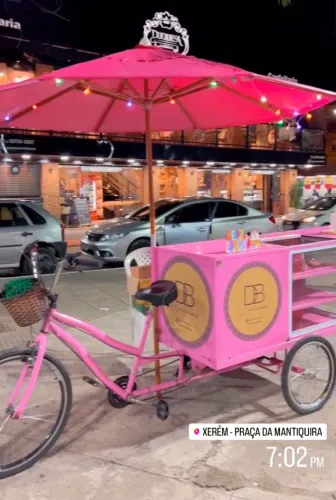 Food bike de confeitaria