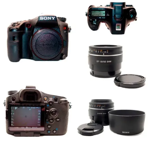 CAMERA SONY A77 e 2LENTES