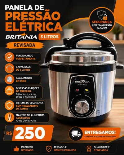 Panela de pressão elétrica