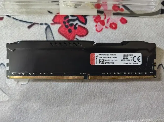 Memória RAM DDR4 HyperX 8GB Fury 2400Mhz CL15 Black