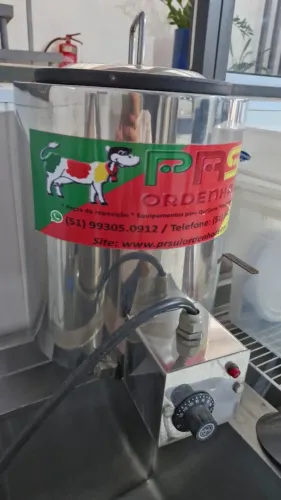 Aquecedor de água para limpeza da ordenha
