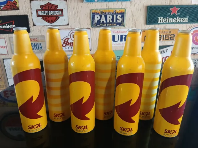 Garrafas de alumínio skol