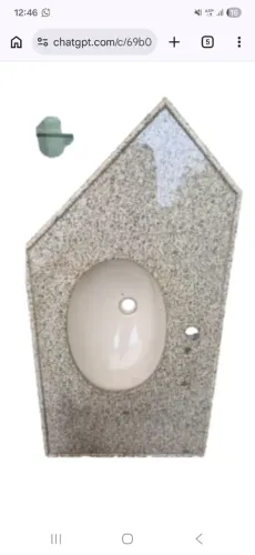 Pia para banheiro de marmore
