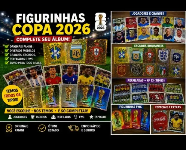 Figurinhas Copa 2026 Panini Avulsas para Completar Álbum