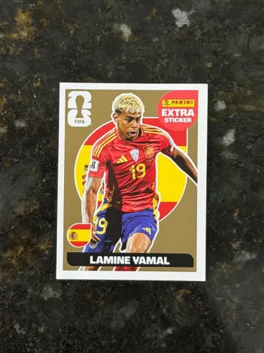 LAMINE YAMAL EXTRA STICKER OURO PANINI COPA 2026