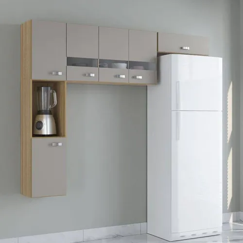 Armário de cozinha em L com 6 portas!