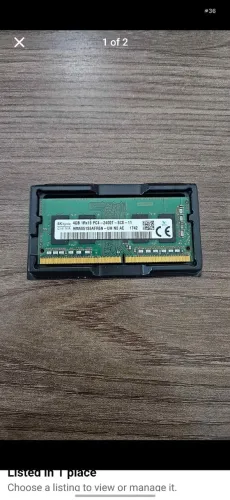 Memória RAM notebook 4GB DDR4 2400MHz - Funcionando