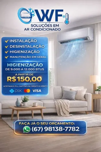 Instalação de ar condicionado apartir R$ 250,00