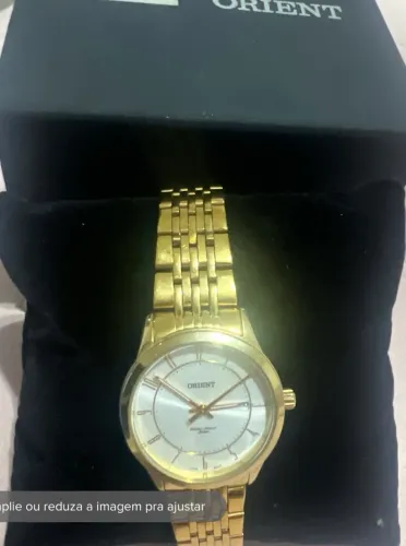 Lindo Relógio feminino dourado orient