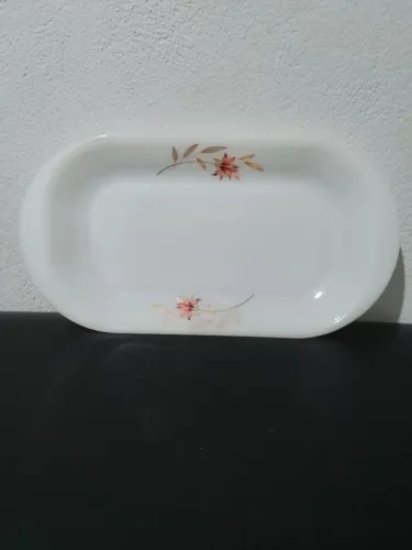 Travessa oval colorex opalina década 60