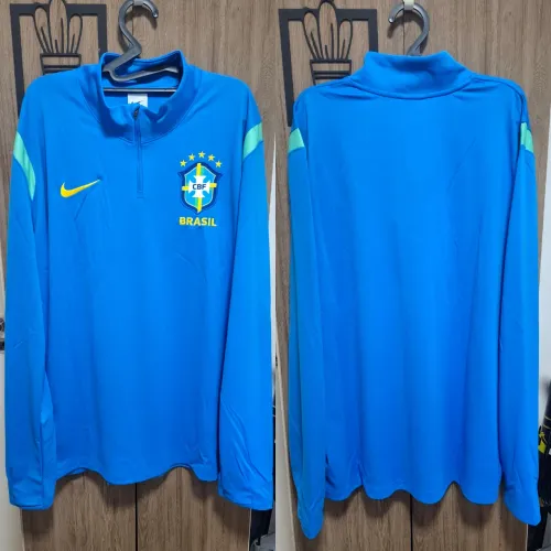 Seleção brasileira Nike Brasil treino manga longa GGG