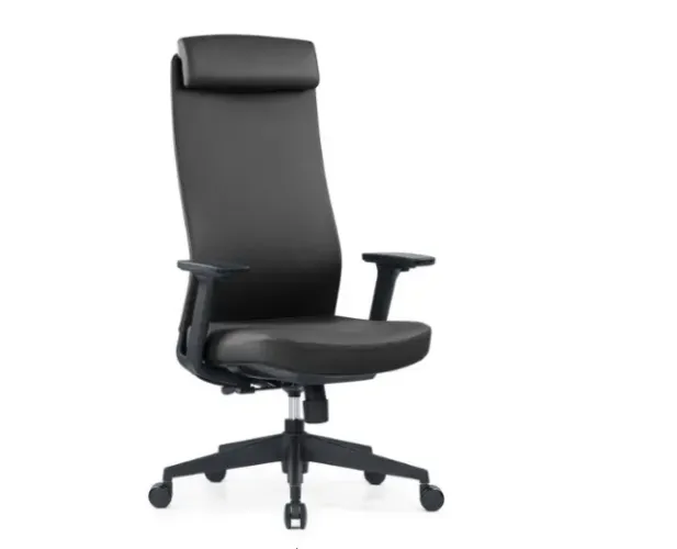 Cadeira Presidente Dress Giratória - Com apoio Cabeça - Vinil Preto - Frisokar