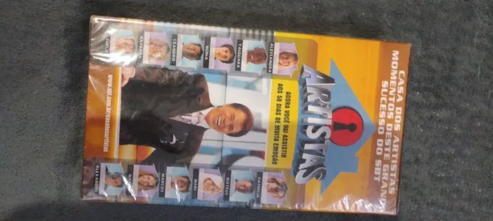 Fita VHS original lacrada do Silvio Santos casa dos artistas