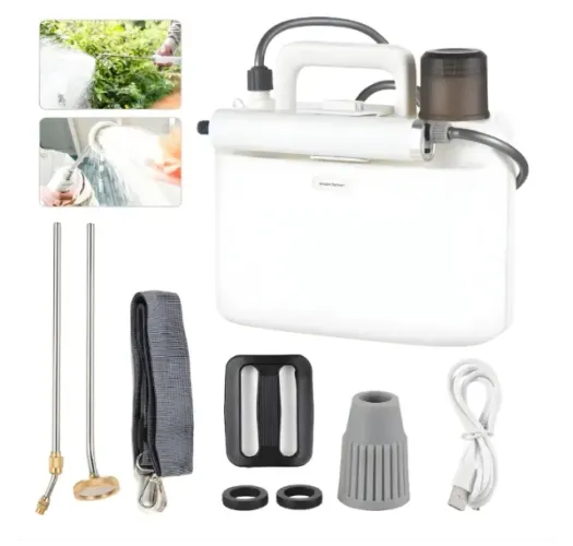 Pulverizador Elétrico Portátil Recarregável 5 Litros Branco