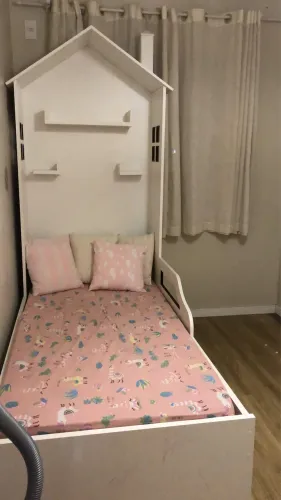 Cama solteiro com auxiliar 100% MDF