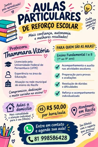 Aulas de reforço em Recife