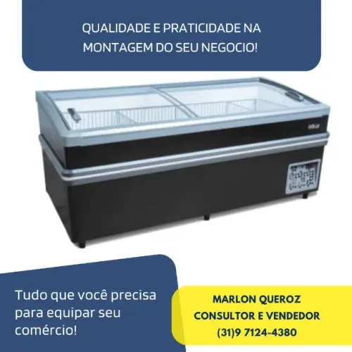 Ilha de Congelados 2M Gelopar 940 Litros