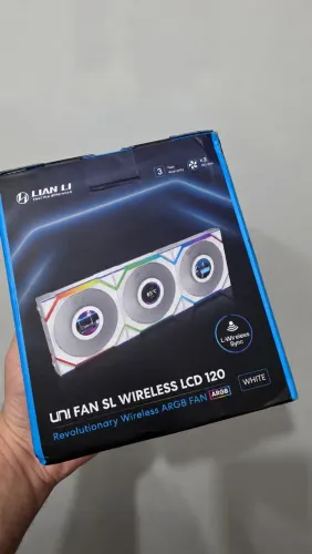 Kit x4 Cooler lian li uni fan sl Wireless LCD 120