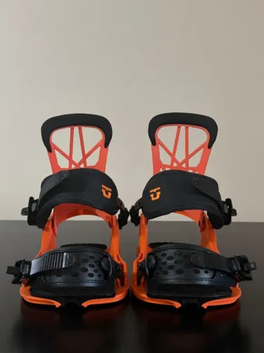 Fixação Snowboard Union Flite Pro - Laranja - Tam M