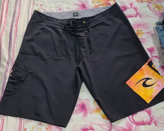 Bermuda Masculina Tactel Ripcurl tamanho 50