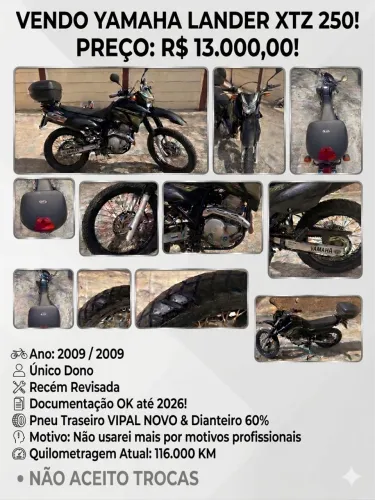 Lander XTZ-250 único dono