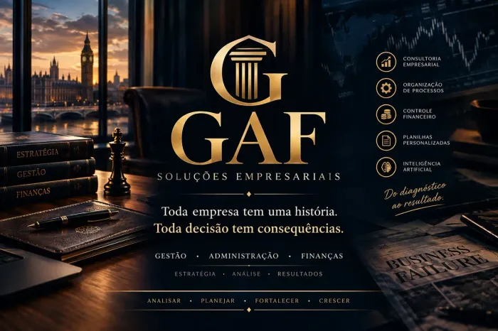 Consultoria Empresarial, Gestão Financeira e Planilhas para Empresas