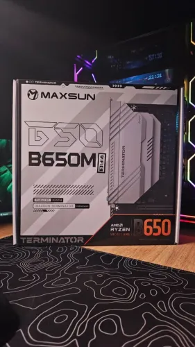 Placa Mãe Maxsun Terminator B650M WiFi6, Chipset B650, AMD AM5, mATX, DDR5