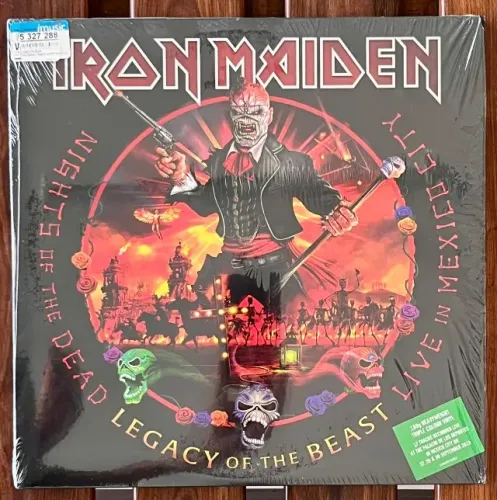 LP Vinil IRON MAIDEN - Nights Of The Dead - 3lp Green White Red - NOVO