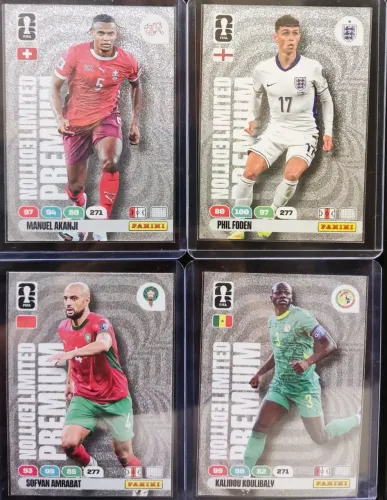 Cards Adrenalyn LIMITED EDITION PREMIUM.