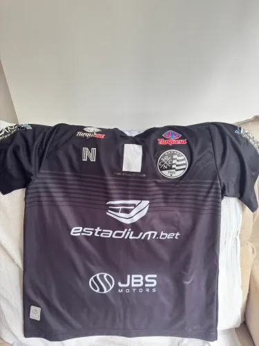 Camisa Náutico Preta usada em partida oficial 