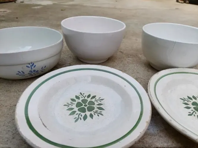 Lote de louças antigas