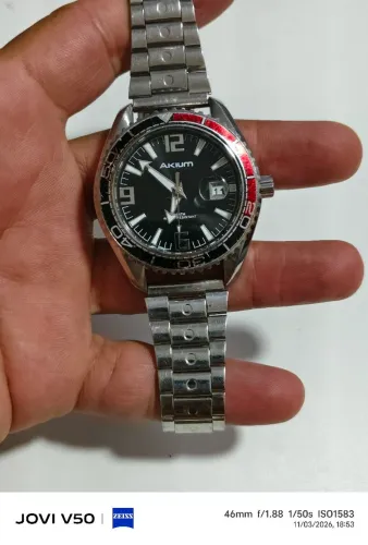 Relógio akium quartz 