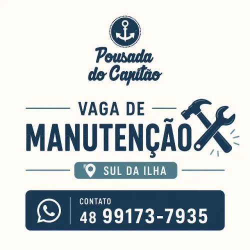 VAGA DE MANUTENÇÃO PARA POUSADA
