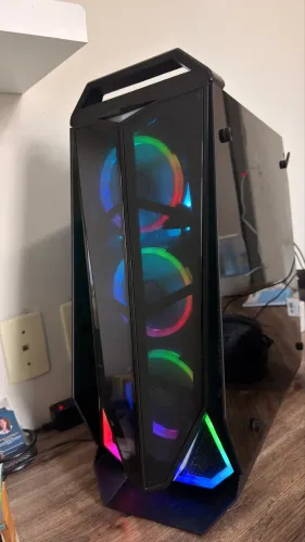 Gabinete Gamer Pixau Mid Tower Seraph com laterais de vidro