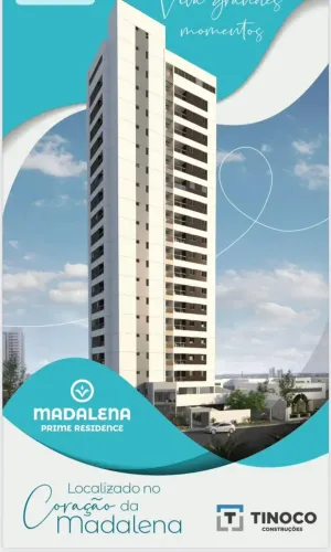 APARTAMENTO 3 QUARTOS 1 SUITE 60M2 MADALENA ANDAR ALTO VAGÃO