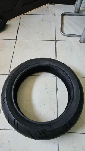 Pneu moto 180/55-17 , guidão alumínio e lâmpada led