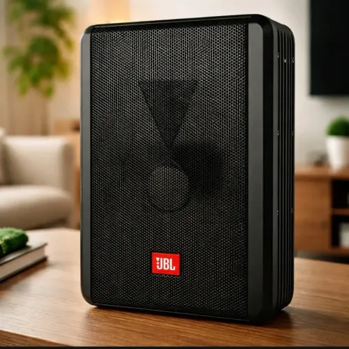 caixa aplicada ativa jbl slim 8 polegadas sw8a-ms 400w usada