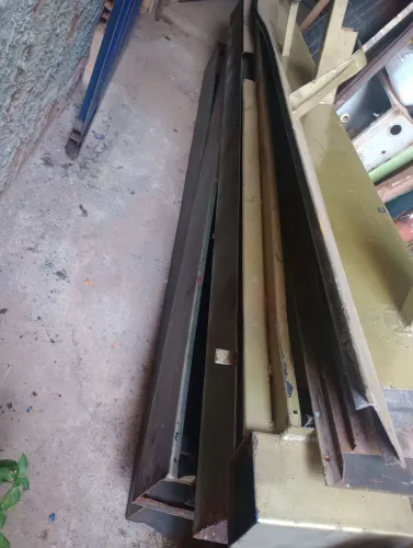 Portão colunas chapa grossa