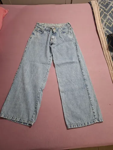 Calça jeans cós médio bag 40