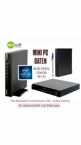 Mini pc DATEN Core I5 8 geração - 8GB RAM - SSD 240GB - win 11 pro 