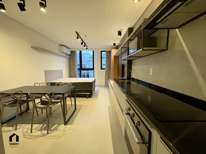 Studio Mobiliado no Viva Trindade | Andar Alto | Próximo à UFSC