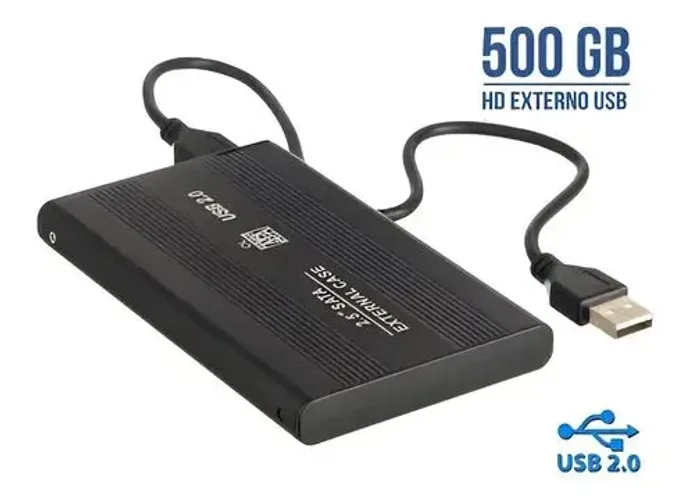 HD externo 500 GB funcionando perfeitamente!!!