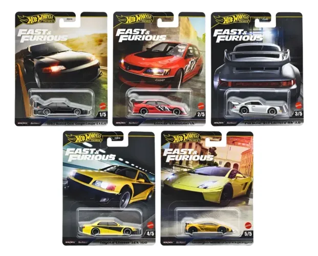 Set completo hot Wheels premium velozes e furiosos 