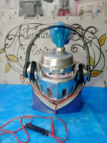 Suporte Headset Fones de ouvido Mega Cavaleiro jogo Clash Royale Impressão 3D 
