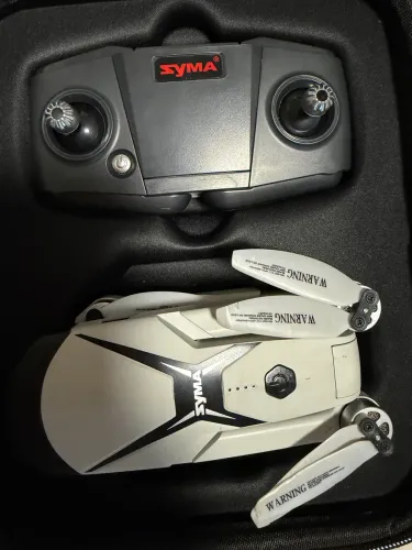 Drone Syma Z6 Pro Câmera HD Dobrável GPS Cinza 50m Follow Me