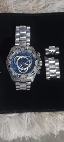 Relógio invicta original aço inoxidável 