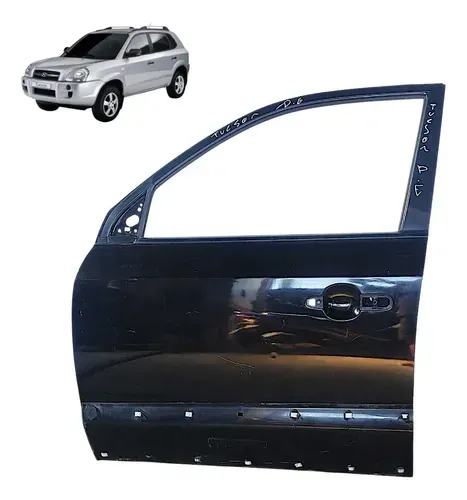 Porta Hyundai Tucson 2008 A 2015 Dianteira Esquerda Dianteira Esquerda Preto