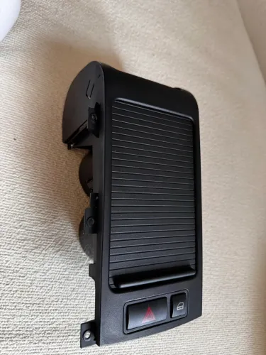 porta copos duplo retrátil com tampa deslizante e painel de botões bmw x5 E53