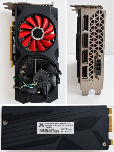 Placa de Vídeo XFX Radeon RX 570 4GB - Usada